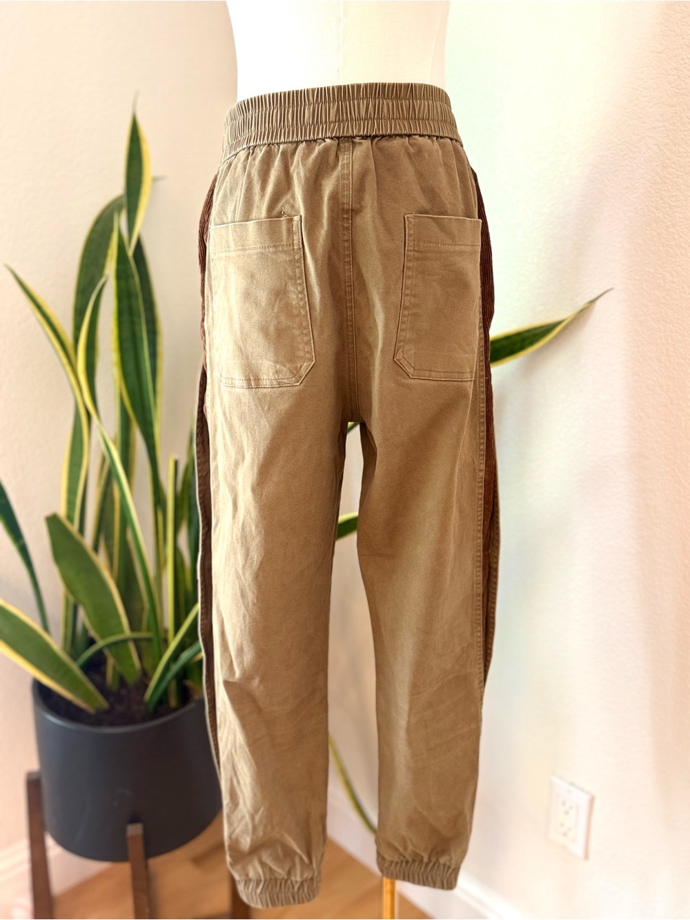 Tan Drawstring Pants - Picture 2 of 8